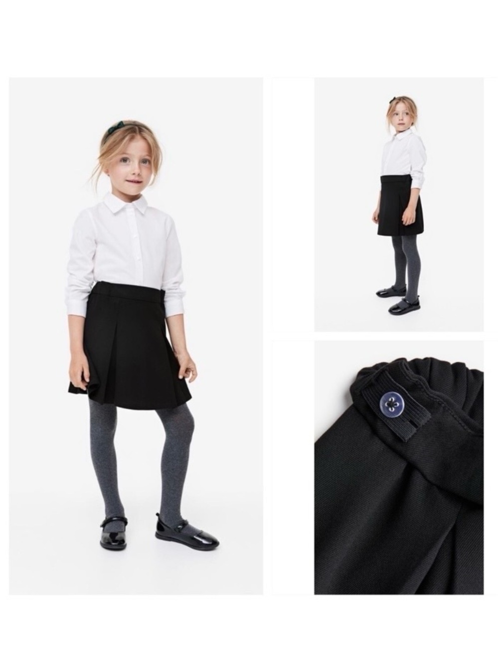 NEW! Pleated Black Skirt | 7-8 YRS